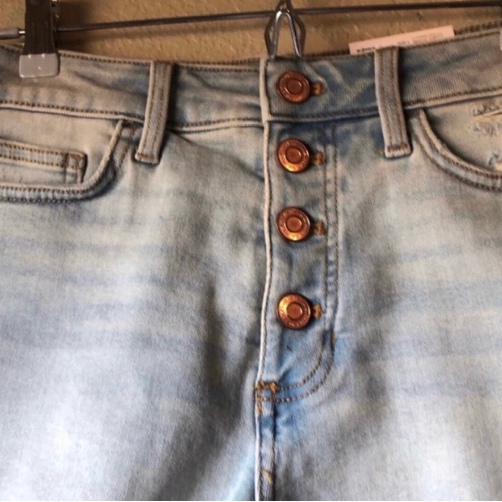 New Lauren Conrad Shorts Super High Rise Cutoff Denim Blue Jean Shorts Women’s 4 - Picture 2 of 13